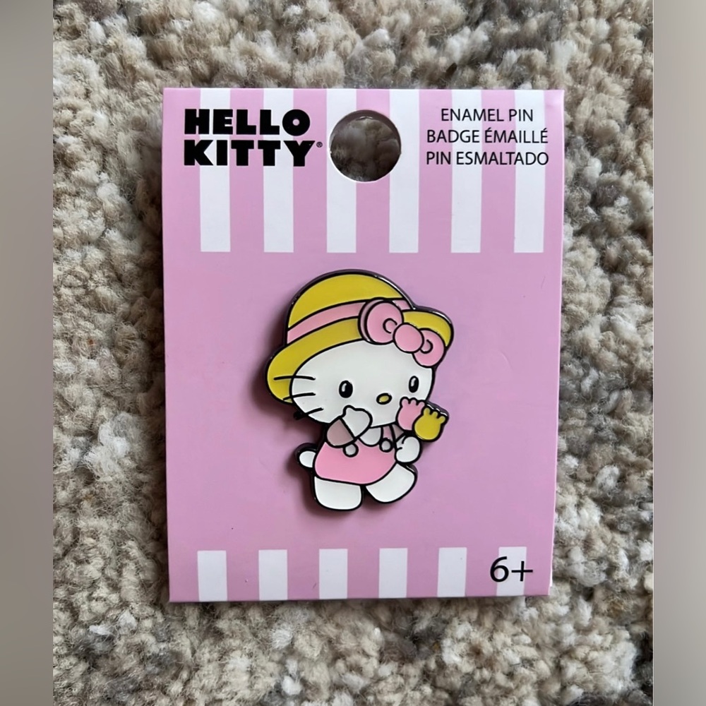 Loungefly Hello Kitty with Flowers Enamel Pin